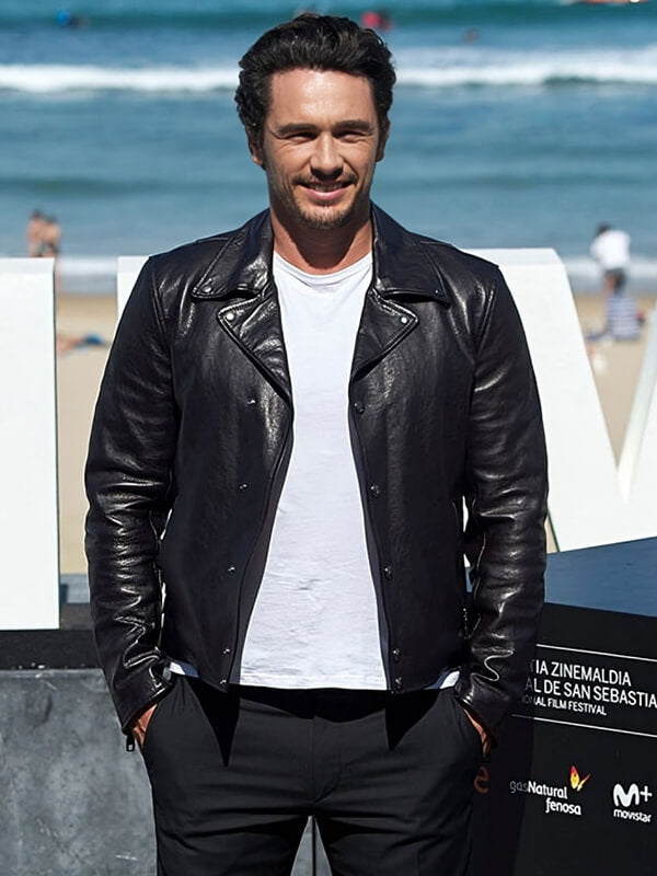 James Franco Black Leather Jacket