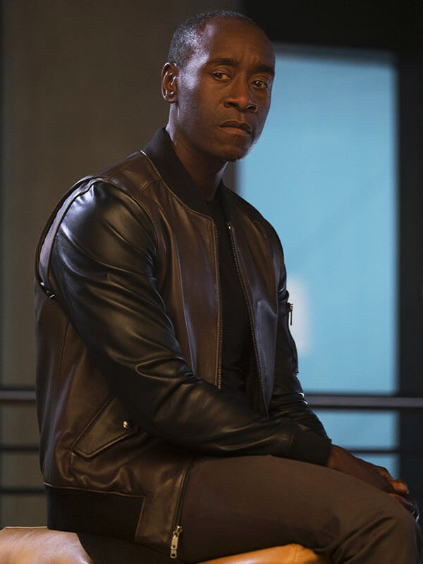 James Rhodes Captain America Civil War Black Bomber Jacket