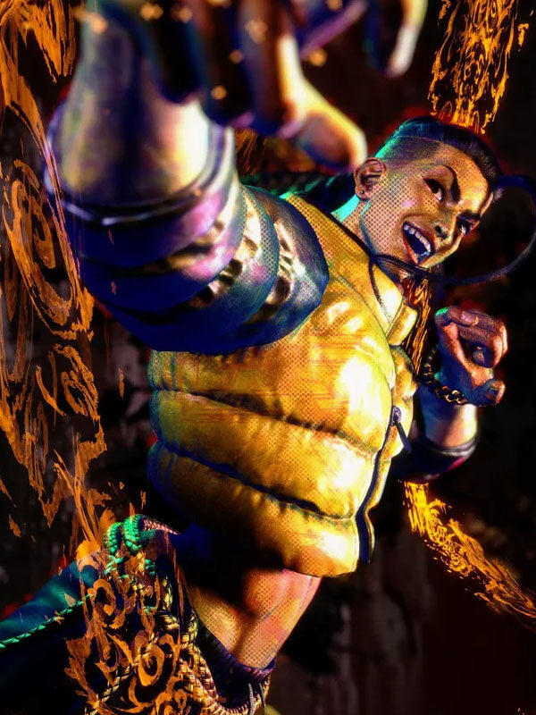 Jamie Street Fighter 6  Puffer Jacket.