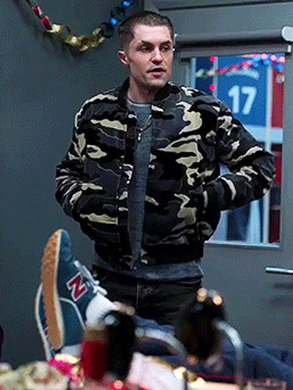 Jamie Tart Ted Lasso Season 02 Black Camo Jacket