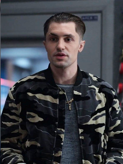 Jamie Tart Ted Lasso Season 02 Black Camo Jacket