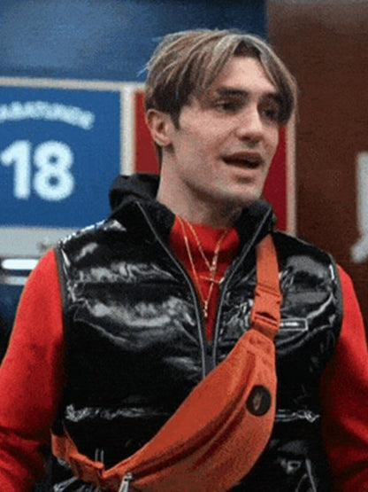 Jamie Tart Ted Lasso Season 03 Black Leather Vest