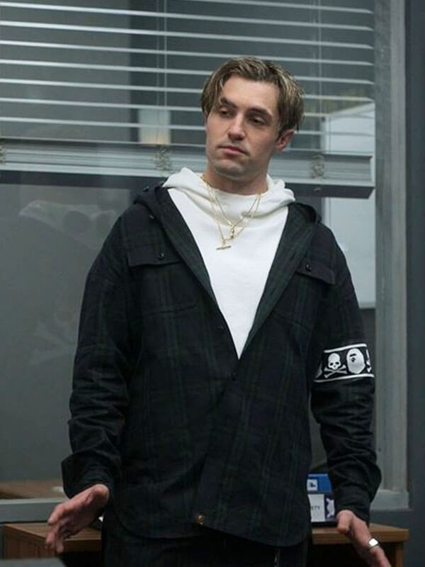 Jamie Tart Ted Lasso Season 03 Black Plaid Hooded Jacket