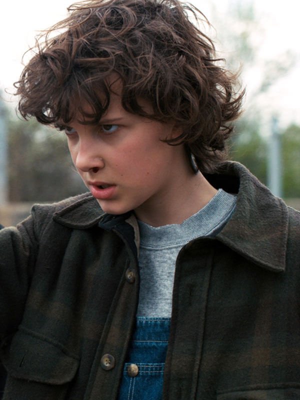 Jane Ives Stranger Things Season 02 Brown Plaid Wool Coat