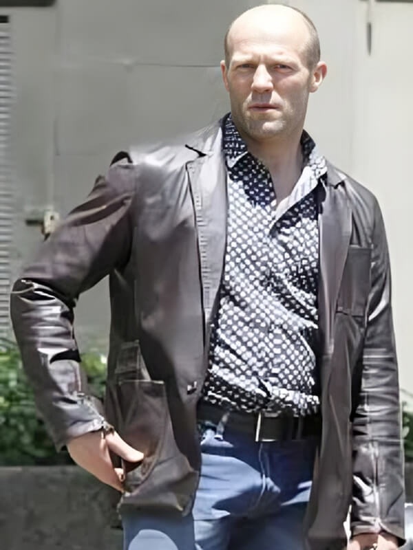 Jason Statham Fast and Furious 7 Brown Leather Jacket