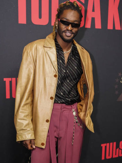 Jay Will Tulsa King Premiere Brown Leather Jacket.