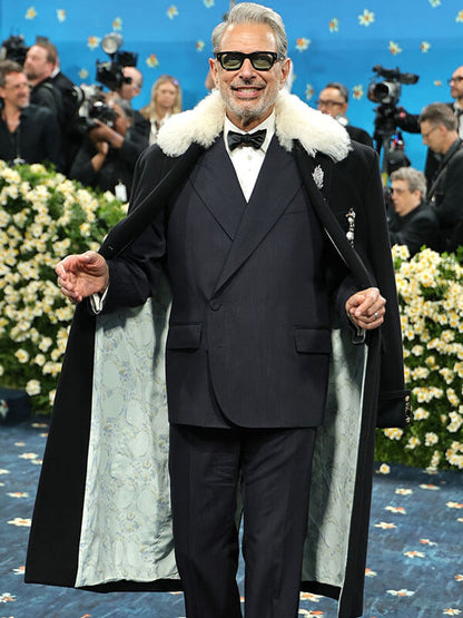 Jeff Goldblum Met Gala 2026 Black Wool Coat