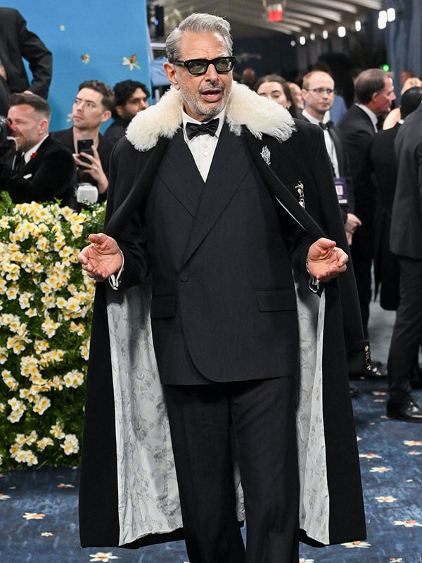 Jeff Goldblum Met Gala 2026 Black Wool Coat