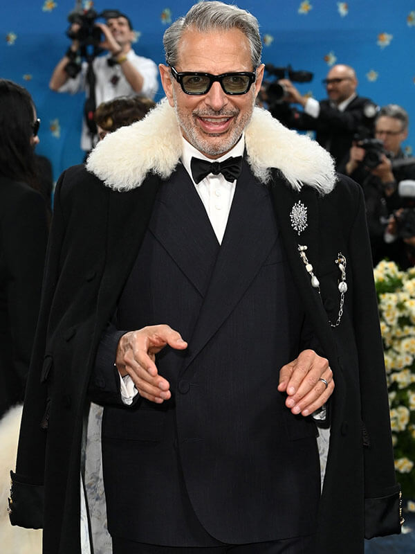 Jeff Goldblum Met Gala 2026 Black Wool Coat