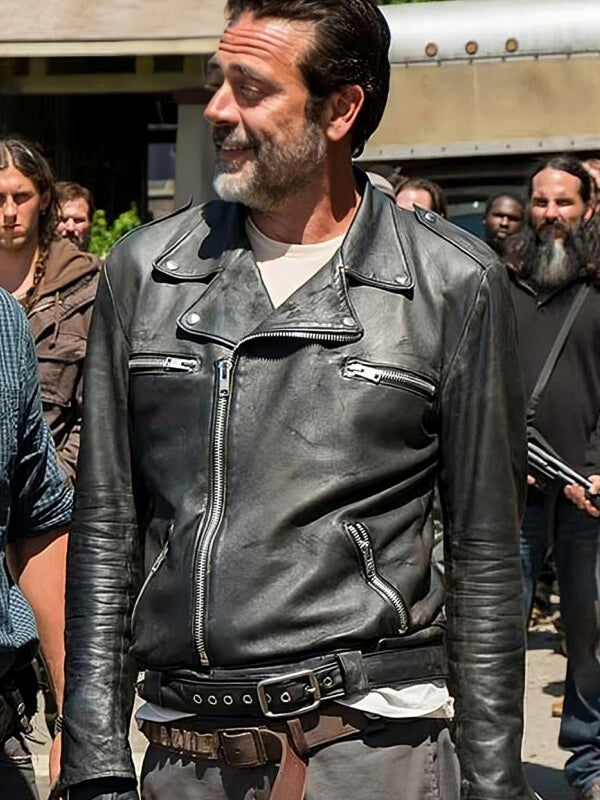 Jeffrey Dean Morgan The Walking Dead Season 7 Leather Jacket 