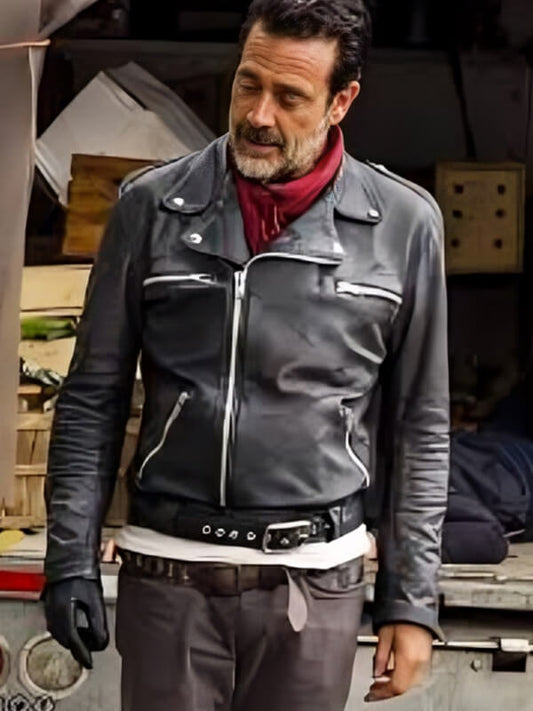 Jeffrey Dean Morgan The Walking Dead Season 7 Leather Jacket 