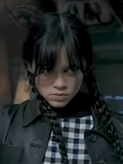 Jenna Ortega Wednesday Black Leather Jacket