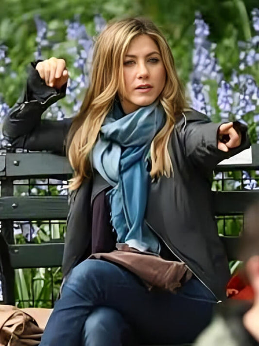 Jennifer Aniston Leather Black Jacket 