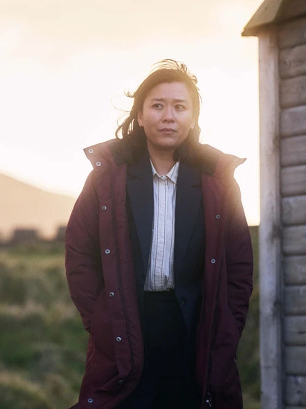 Jess Deng Under Salt Marsh Red Puffer Coat