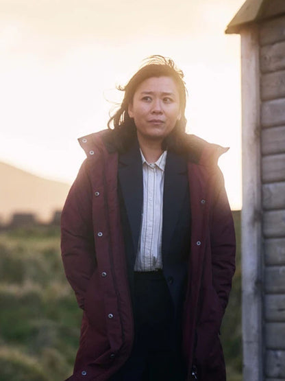 Jess Deng Under Salt Marsh Red Puffer Coat