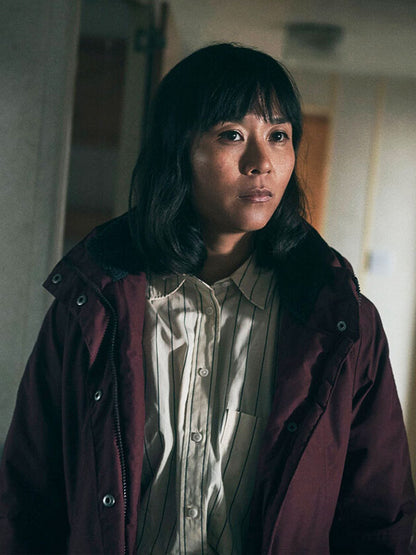 Jess Deng Under Salt Marsh Red Puffer Coat