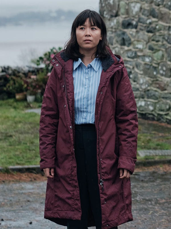 Jess Deng Under Salt Marsh Red Puffer Coat