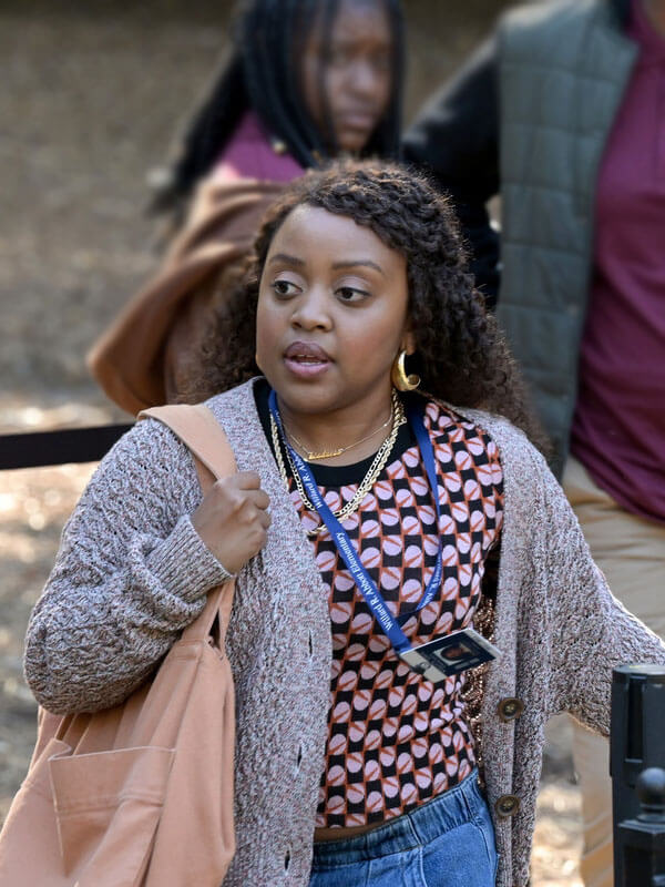 Jiana Teages Abbott Elementary Grey Cardigan Jacket