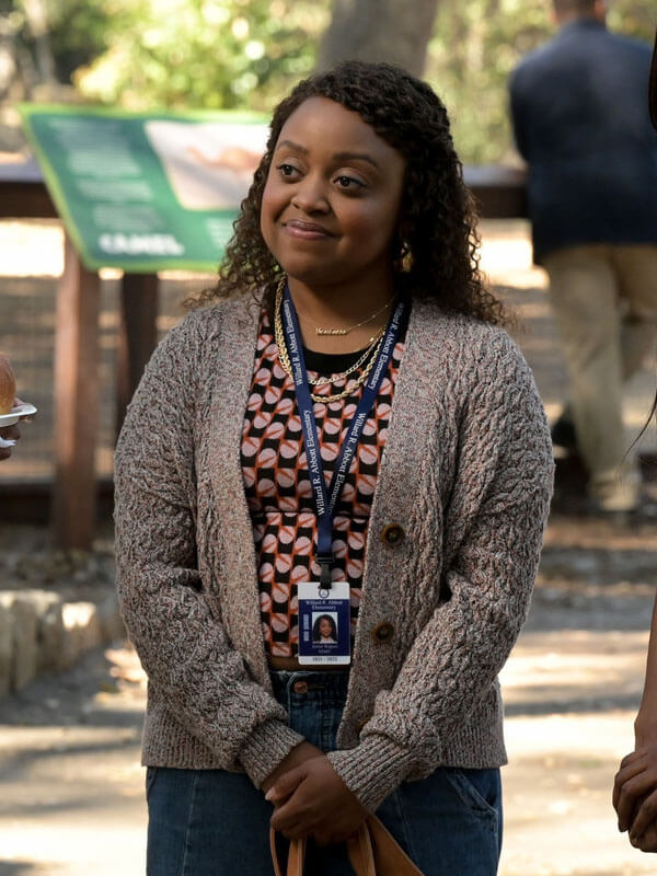 Jiana Teages Abbott Elementary Grey Cardigan Jacket