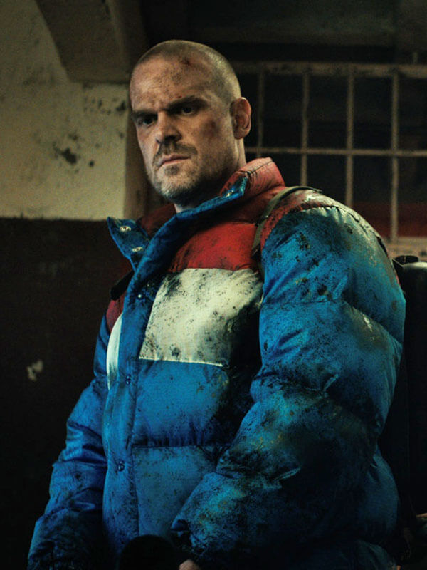 Jim Hopper Stranger Things Season 04 Blue Puffer Jacket