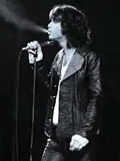 Jim Morrison black Leather Jacket