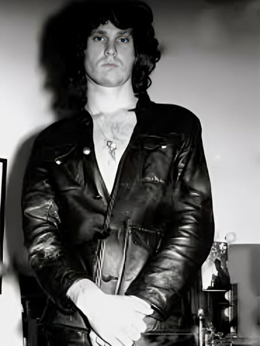 Jim Morrison Black Leather Jacket
