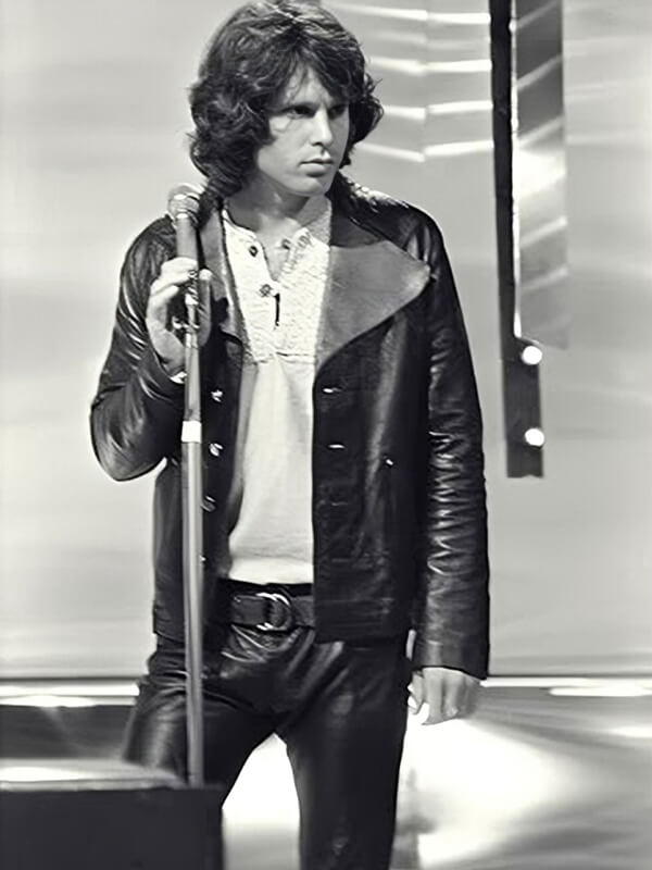 Jim Morrison black Leather Jacket