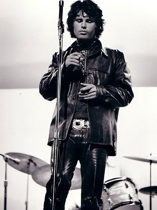 Jim Morrison Classic Black Leather Jacket
