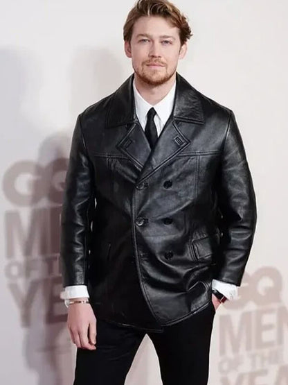 joe Alywn Black Leather Jacket