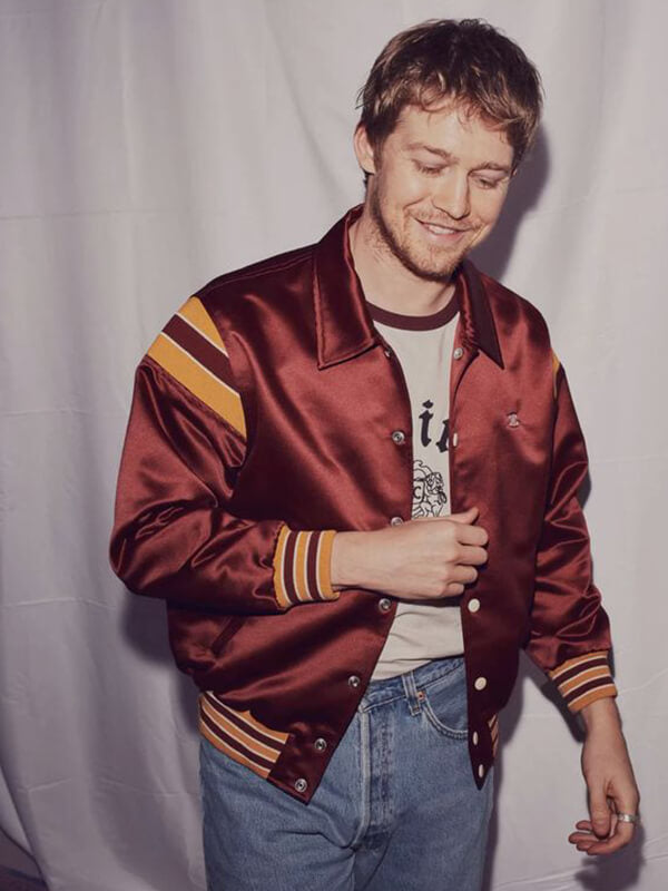 joe Alywn Satin Red With Striped Jacket