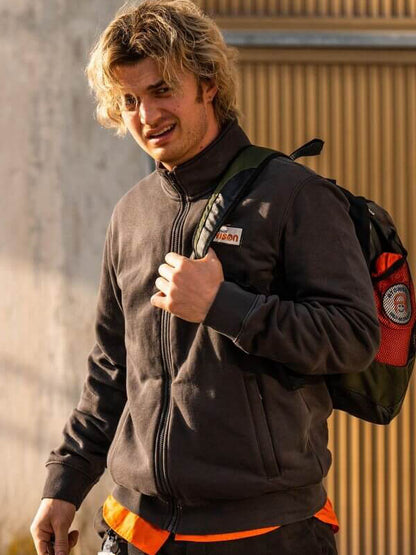 Joe Keery Cold Storage Grey Fleece Jacket