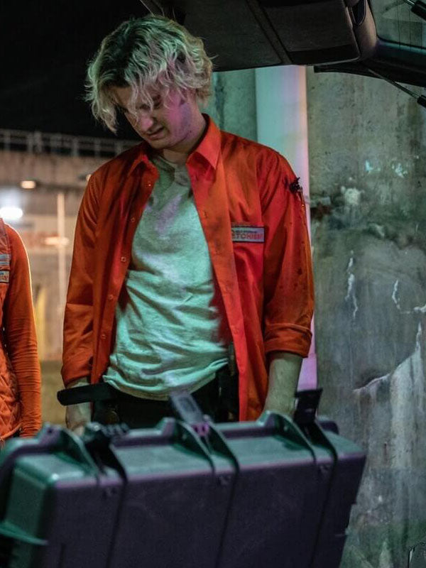 Joe Keery Cold Storage Orange Cotton Jacket