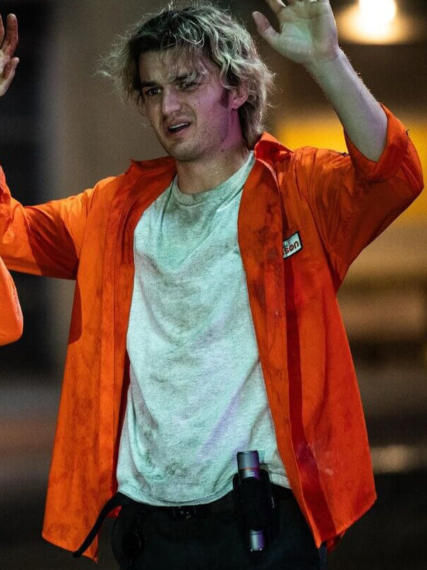 Joe Keery Cold Storage Orange Cotton Jacket