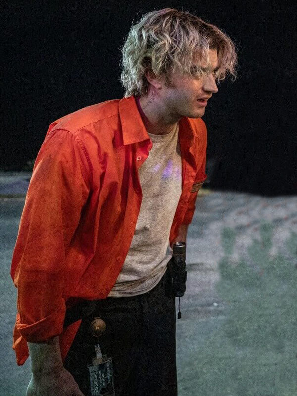 Joe Keery Cold Storage Orange Cotton Jacket