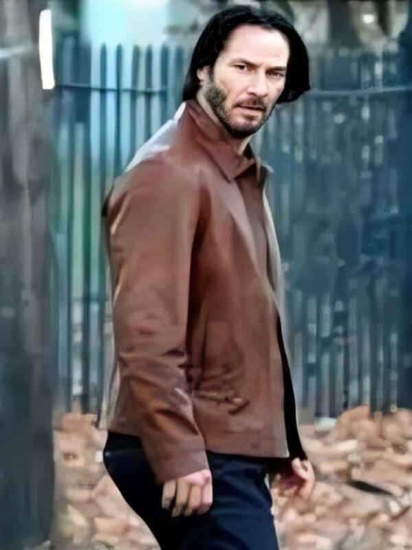 John Wick Keanu Reeves 2014 Brown Leather Jacket