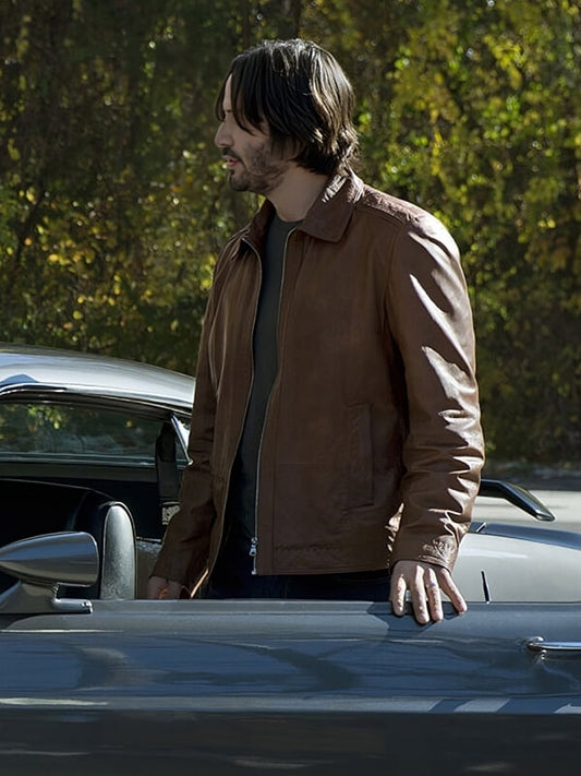 John Wick Keanu Reeves 2014 Brown Leather Jacket