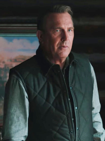 John Yellowstone Season 01 Black Quilted Vest