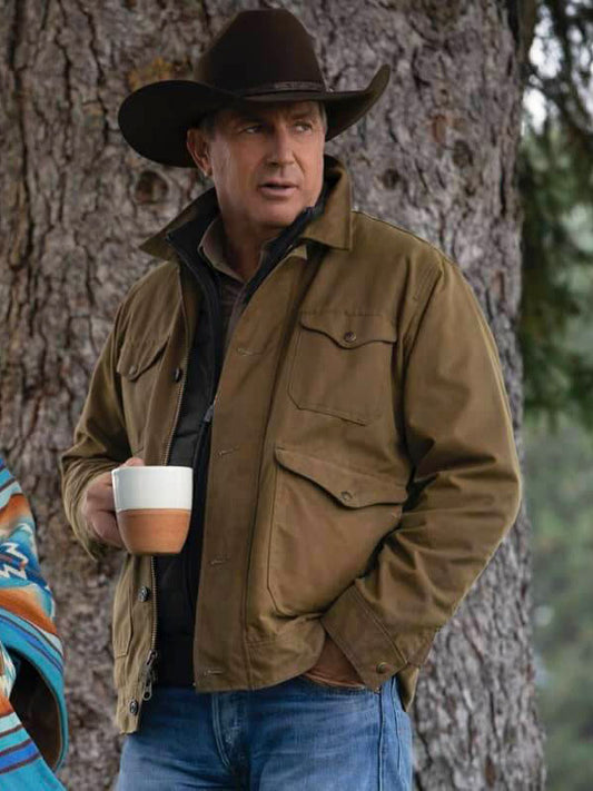 John Yellowstone Season 05 Brown Cotton Jacket