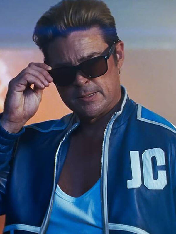 Johnny Cage Mortal Kombat 2 Blue Leather Jacket