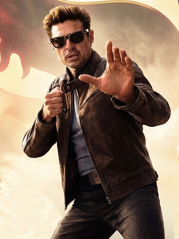 Johnny Cage Mortal Kombat 2 Brown Leather Jacket