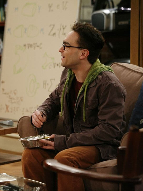 Johnny Galecki Big Bang Theory Season 01 Brown Cargo Jacket
