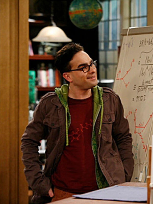 Johnny Galecki Big Bang Theory Season 01 Brown Cargo Jacket