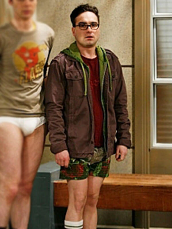 Johnny Galecki Big Bang Theory Season 01 Brown Cargo Jacket