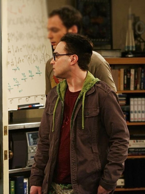Johnny Galecki Big Bang Theory Season 01 Brown Cargo Jacket