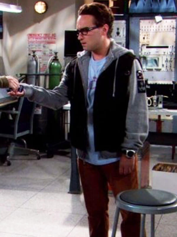 Johnny Galecki Big Bang Theory Season 02 Black Cotton Vest