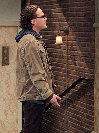 Johnny Galecki Big Bang Theory Season 03 Brown Cotton Jacket