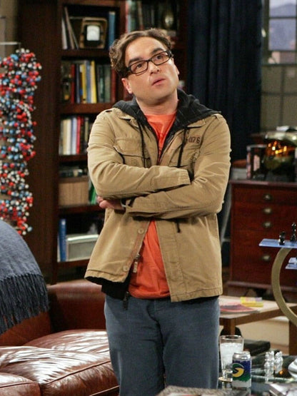 Johnny Galecki Big Bang Theory Season 03 Brown Cotton Jacket