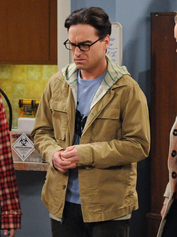 Johnny Galecki Big Bang Theory Season 04 Tan Cotton Jacket