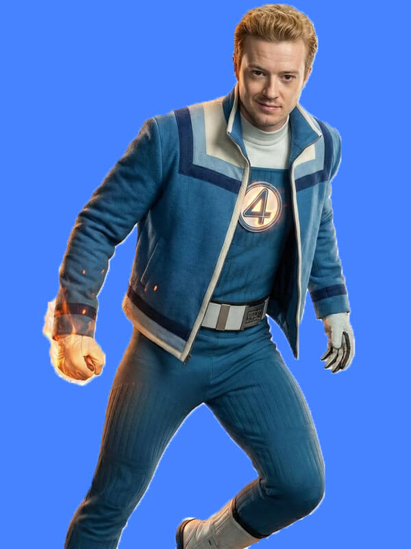 Johnny Storm Avengers Doomsday 2026 Blue Costume Jacket