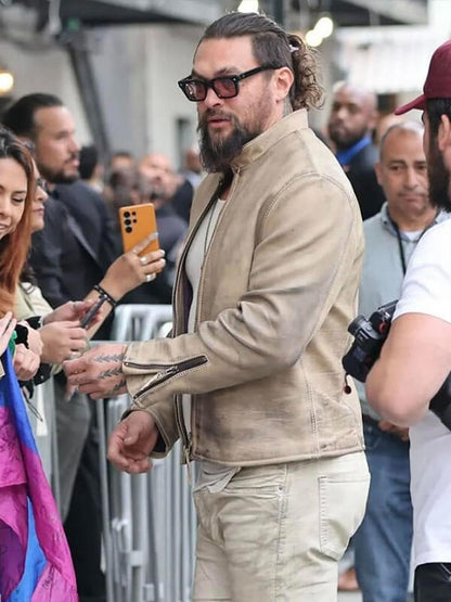 Jonny Wrecking Crew 2026 Beige Leather Jacket